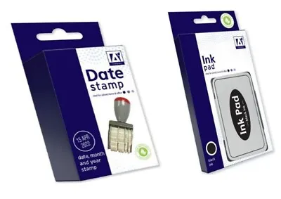 £9.99 • Buy A* Stationery Date Stamp And Black Ink Pad