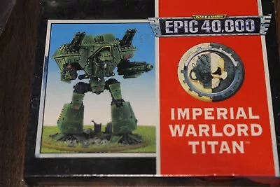 Warhammer Epic 40k Warlord Titan Metal Imperial Guard Chaos Space Marine (NIB) • $105