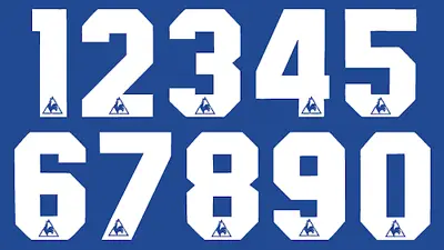 Le Coq Sportif Vinyl Aston Villa Everton Football Shirt Soccer Numbers Jersey • £8