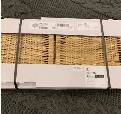 IKEA BRANAS Basket Rattan  32x34x32 Cm NEW Kallax Storage Toy Box Brand New • £25