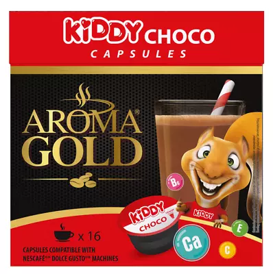 AROMA GOLD KIDDY CHOCO Flavor Chocolate Capsules Box For Dolce Gusto Machines • $29.69