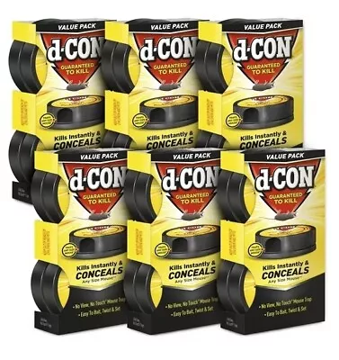 D-Con No View No Touch Covered Mouse Trap 6 Pack (2 Traps Each) (Packaging May • $54.19