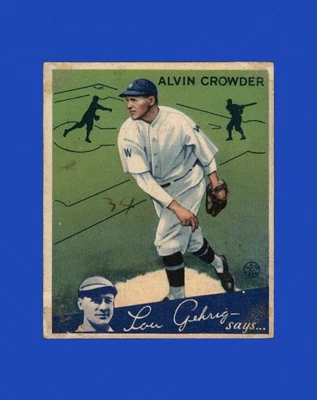 $0.79 • Buy 1934 Goudey Set-Break # 15 Alvin Crowder LOW GRADE (filler) *GMCARDS*