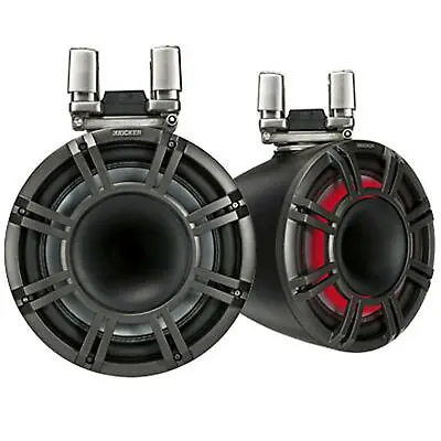 £1399.95 • Buy KICKER Marine Horn LED Speakers Tower Set 9 Inch  Boat / Wakeboarding - Black