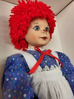 17” Virginia Ehrlich Turner Doll Vinyl & Cloth  Mop Top Julie Clown Raggedy Ann • $150