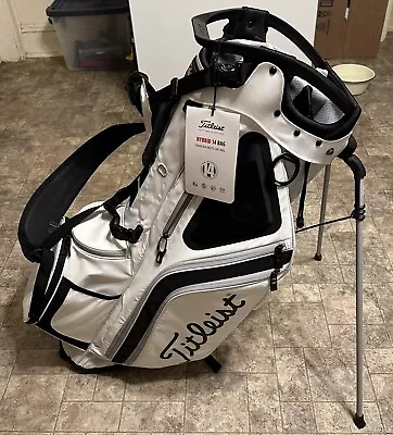 Titleist Golf Hybrid 14 Stand Bag - White/Black ‎ • $130.01