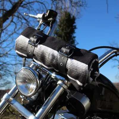 £80 • Buy Dragstrip Kustom Biker Roll Up Tote Wrap With Midnight Serape Mexican Blanket