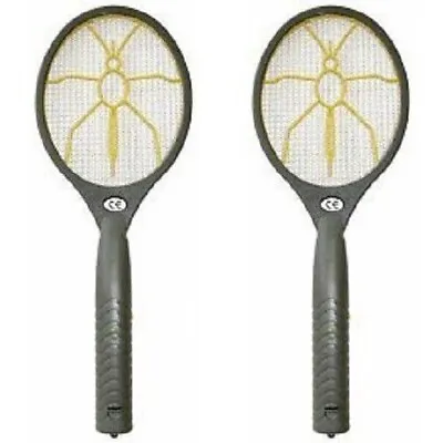 £7.99 • Buy 2Pc Bug Zapper Racket Fly Killer Electric Wasp Mosquito Insect Pest Swatter Bat