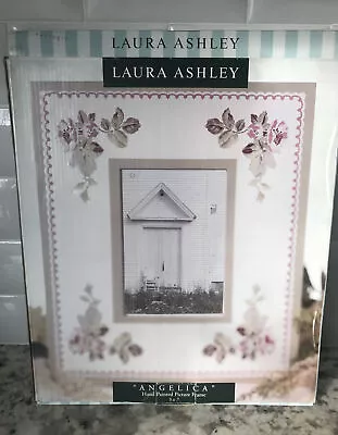NEW Laura Ashley  Angelica  5X7 Picture Frame Hand Painted Shabby Look Roses • £28.46