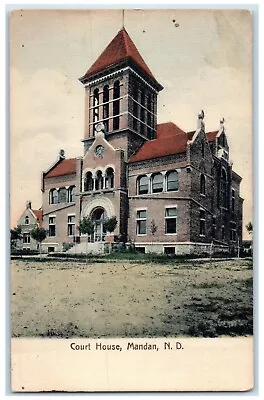 1910 Court House Exterior Building Mandan North Dakota Vintage Antique Postcard • $14.98