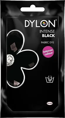 DYLON INTENSE BLACK HAND DYE FABRIC CLOTHES DYE 50g • £3.82