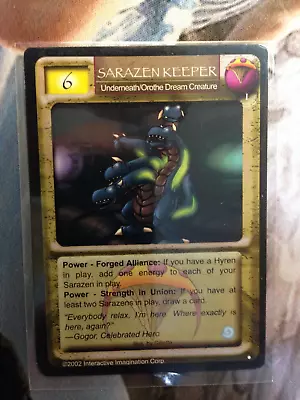 Magi Nation - Voice Of The Storms  Sarazen Keeper    Underneath   Rare   X1 • $9.95