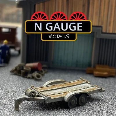 1:148  N Scale Gauge Car / Auto Trailer  (Workshop Garage Boat Shed 1:160) • £4.99