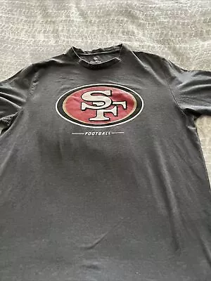 Graphic Tee L Gray Fanatics San Francisco Football Cotton Polyester • $5.50