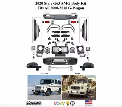 G63 Bumer Grille For G500 G550 G55 Body Kit Facelift Upgrade 2019+ Style G-Wagon • $4200