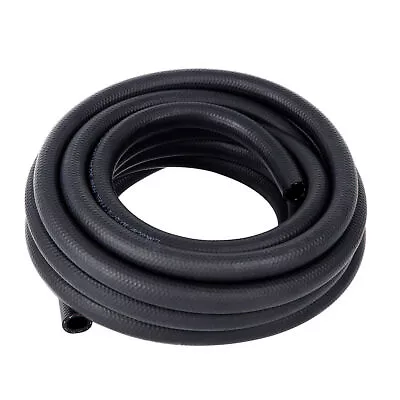  3/8 Inch Fuel Hose Line Push Lock NBR Rubber SAE 30R7 5FT 300PSI Black • $12.29