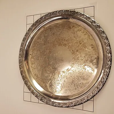 WM Rogers Sterling Silver 10 In Platter  770 Ornate • $25