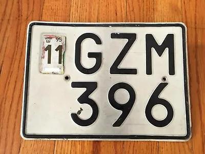 Rare Square Sweden license Plate Volvo Saab   #gzm396 • $24.99