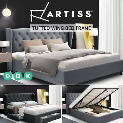 $251.95 • Buy Artiss Bed Frame Double Queen King Size Gas Lift Storage Drawers Mattress Base