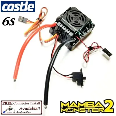 RCP-RTR Castle Creations Mamba Monster 2 Extreme 6s 1/8 Scale ESC • $148.99