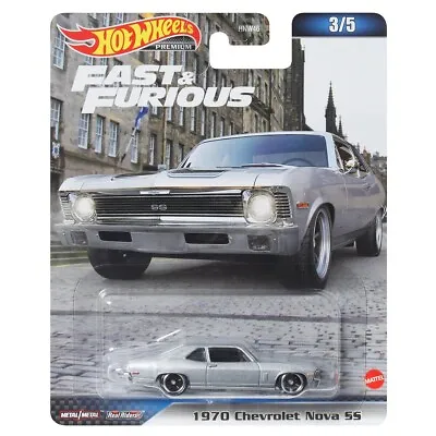 Hot Wheels Premium - 2023 Fast & Furious 3/5 1970 Chevrolet Nova SS (BBHNW54) • $13.99