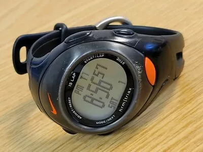 Vintage Black Nike HRM Triax SM0002 Digital Sports Trainer Watch (new Battery) • $29.99