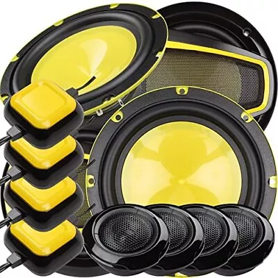 1300W 6.5-Inch 2-Way Car Audio Component Speakers System - 2 Pairs • $60.24