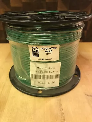 500ft 12AWG 600v Solid Insulated Copper Wire THHN/THWN-2 Green • $79.95