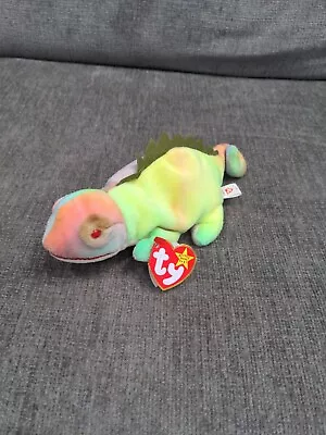 Ty Beanie Baby RARE Mislabeled- Iggy/rainbow With Tag Errors • $1500