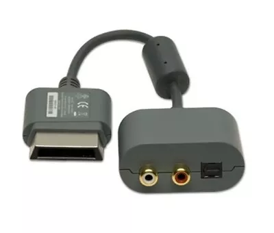 MICROSOFT XBOX 360 OFFICIAL AUDIO OUT ADAPTER Digital Optical Stereo RCA  • £5.97