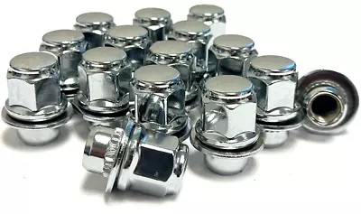 20x Chrome 12x1.5 Wheel Lug Nuts Mag Seat Washer For Lexus Scion Toyota Camry • $19.95