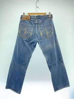 EVISU Straight Jeans Denim Indigo 34 Used • $218.74