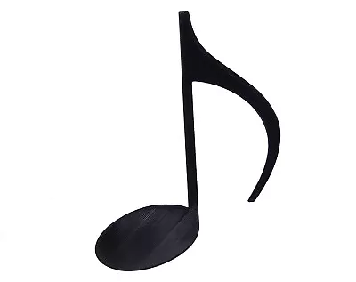 Black Musical Notes Music Room 8th Eighth Note Plastic Wall Sculpture Sign Decor • $10.99