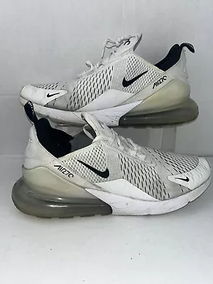 Nike Air Max 270 Running Shoes White/Black Men’s Size US 11.5 AH8050-100 • $34.99