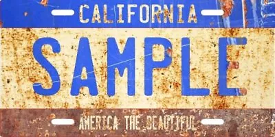 Custom Personalized Weathered Vanity Metal License Plate - Your Name Your State • $14.95