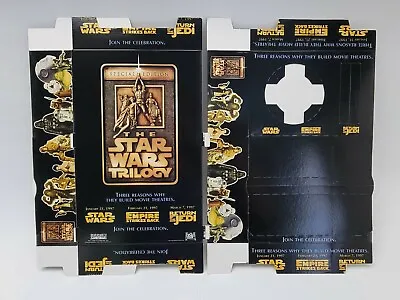 '97 Star Wars Trilogy Movie Theater Promo Marketing Food Drink Box Party Lot 2 • $21.99