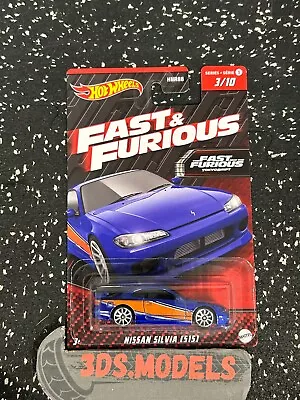 FAST & FURIOUS NISSAN SILVIA S15 Hot Wheels 1:64 **COMBINE POSTAGE** • £7.95