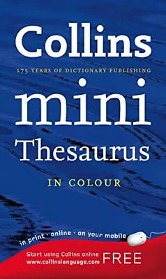 Collins Mini Thesaurus By Not Known Paperback Book The Cheap Fast Free Post • £8.04