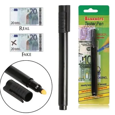 £1.99 • Buy Money Checker Counterfeit Detector Marker Fake Banknotes Tester Pen Black