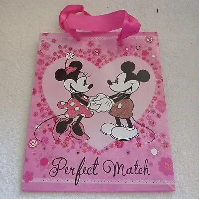 Valentine's Day Gift Bag Disney MICKEY MINNIE MOUSE  Perfect Match 9.5  Hallmark • $15