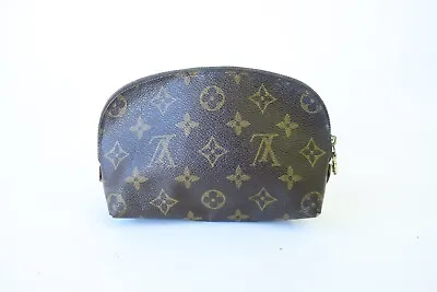 £75.95 • Buy Authentic Louis Vuitton Monogram Pochette Cosmetic Pouch Bag #15254