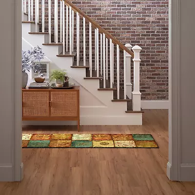 Mohawk Home Free Flow Artifact Panel Patchwork Runner Area Rug 2x5 Multi • $48.62