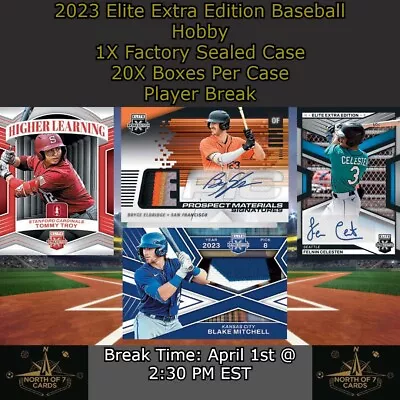 Edison Charles - 2023 Elite Extra Baseball 1X Hobby Case Player BREAK #1 • $2.49