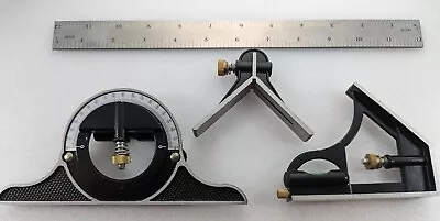 Combination Machinist Square W/Center Protractor And Square Head Unbranded New • $17.50