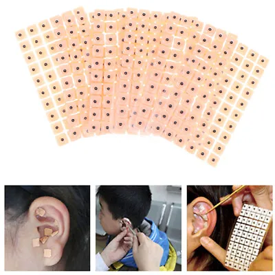 600pcs Disposable Ear Press Seeds Acupuncture Vaccaria Plaster Bean Massag W@W_ • $6.82