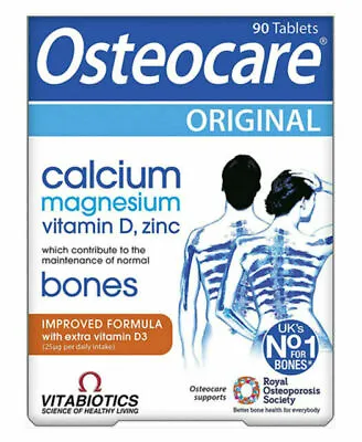 £12.49 • Buy Vitabiotics Osteocare Original 90 Tablets Calcium Magnesium Vitamin D Zinc 02/26