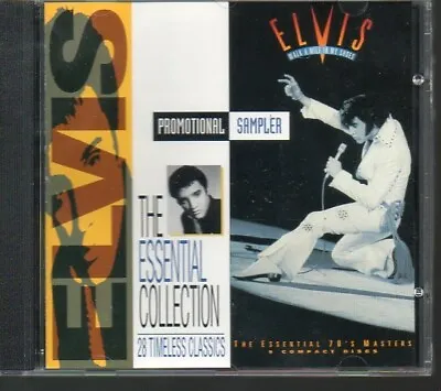 Rare Canadian PROMO/SAMPLER CD ELVIS PRESLEY ESSENTIAL COLLECTION & 70'S MASTERS • $14.99