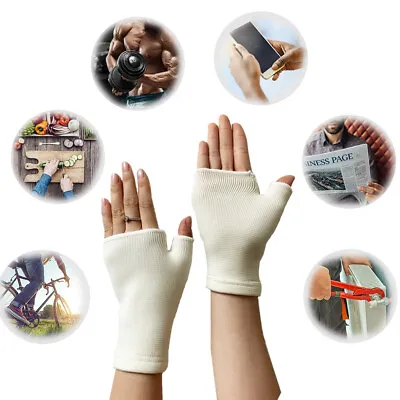 1Pair Elastic Wrist Glove Palm Hand Support Arthritis Brace Sleeve Bandage Wrap • £3.65