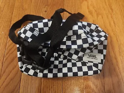 VANS Hip Pack - Belly Bag Black/White/Checkerboard • $15
