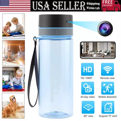 1080P HD WiFi Camera Sport Water Bottle Security Video Recorder IP Pinhole Cam • $38.48